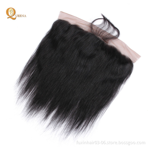 13x4 Lace Frontal Closure Free Part Virgin Remy Human Hair Straight Human Hair Dubai